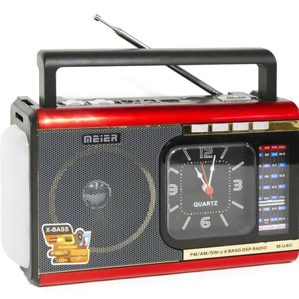 Meier – Radio FM M-U40, USB SD, affichage analogique