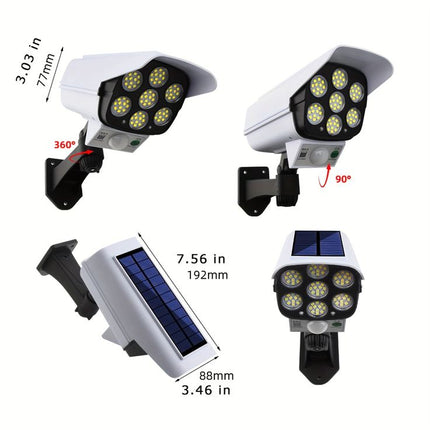 4 FAKE-CAMÉRAS DE SÉCURITÉ PROJECTEUR LED