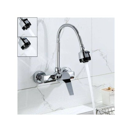 Tête rotative de robinet de cuisine en acier inoxydable
