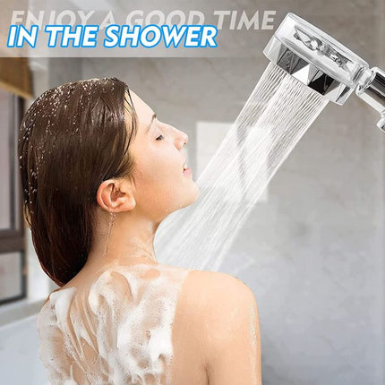 Douchette Pomme Douche Salle de Bain Blanche, Rotation 360°