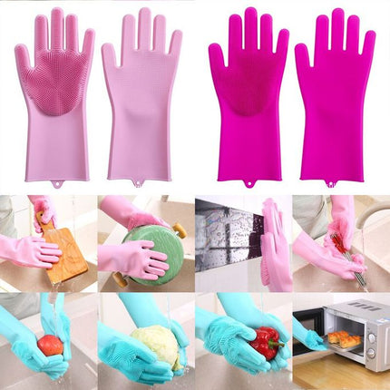 Gants de nettoyage magique - Silicone - Vaisselle