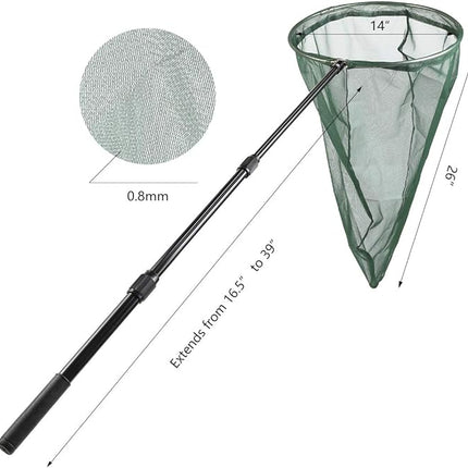 Filet professionnel anti-insectes et papillons avec anneau en acier inoxydable