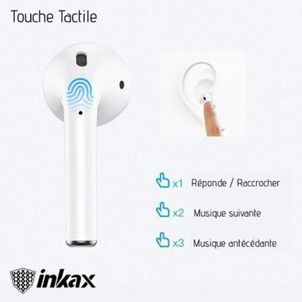 Écouteurs sans fil Inkax avec Afficheur-T02D