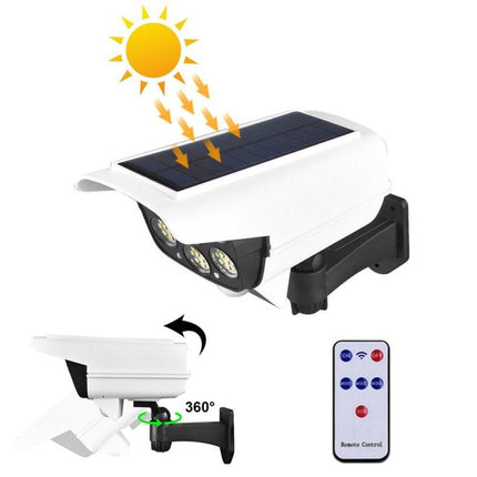 4 FAKE-CAMÉRAS DE SÉCURITÉ PROJECTEUR LED