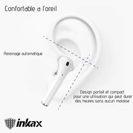 Écouteurs sans fil Inkax avec Afficheur-T02D