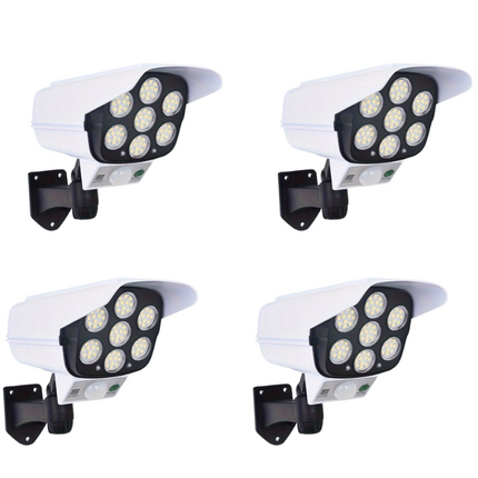 4 FAKE-CAMÉRAS DE SÉCURITÉ PROJECTEUR LED