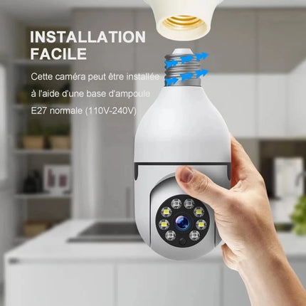Caméra de Surveillance ampoule panoramique 360°